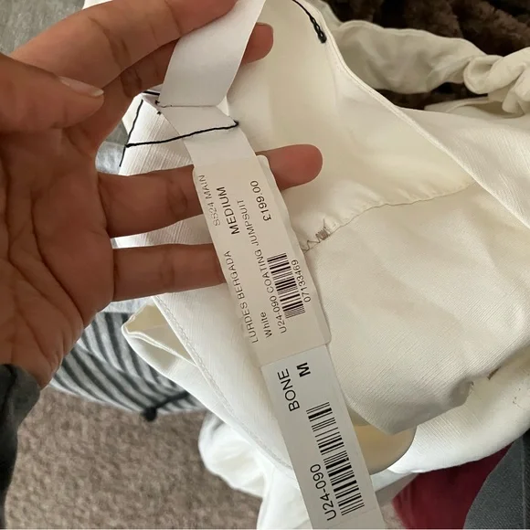 Lurdes Bergada white coated overalls size Medium - Picture 6 of 7